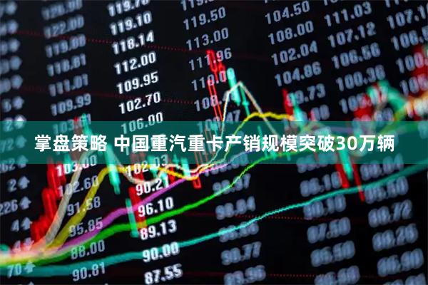 掌盘策略 中国重汽重卡产销规模突破30万辆