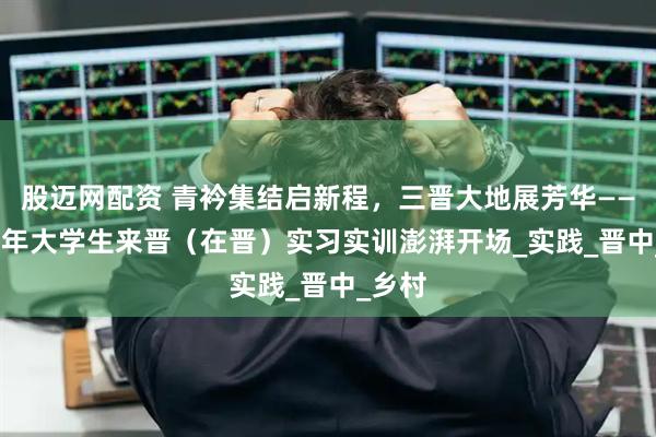 股迈网配资 青衿集结启新程，三晋大地展芳华——2025年大学生来晋（在晋）实习实训澎湃开场_实践_晋中_乡村